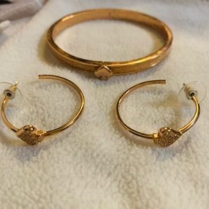 Kate spade bracelet with matching earrings